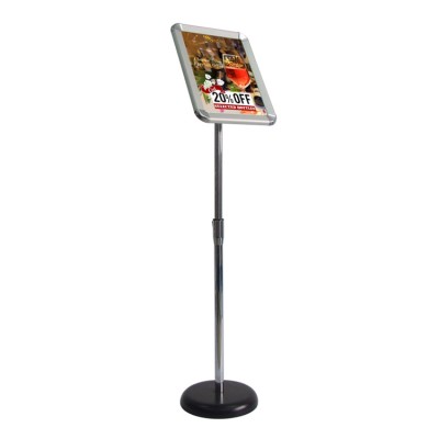 Pedestal Sign Holder Floor Stand Aluminum Floor Standing Sign Holders Advertising Sign Poster Display Stand