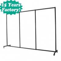 Easy install Temporary partitions Art Display Aluminum Frame For Exhibition Art Show with wheels